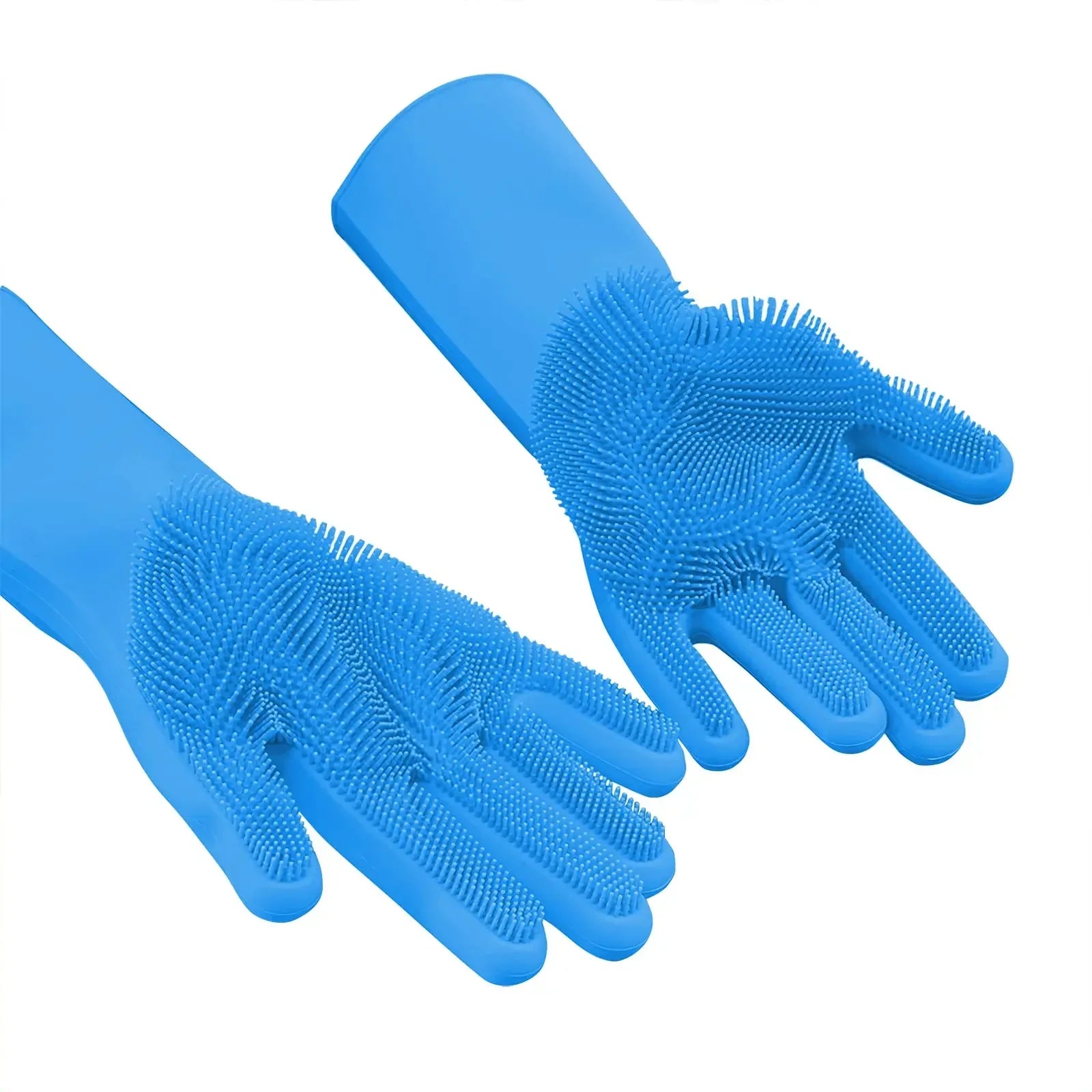 Pet Cleaning Gloves Bath Massage Hair Removal Gloves Silicone Hair Removal Comfortable Clean Anti-Bite Gloves Dog Bath Gloves