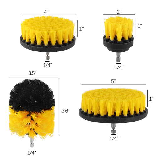 4-Inch Power Drill Cleaning Brush - Professional Bathroom & Tile Scrubber