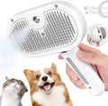 Pet Steam Brush with Water Spray Comb